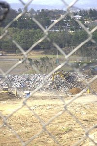 A landfill outside the El Carpio refugee camp in Costa Rica