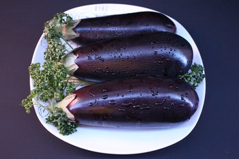 Purple eggplants