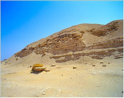 The ruined Pyramid of Amenemhet I at Lisht