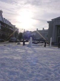 Central Vilnius in winter