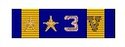 Air Medal ribbon with 2 ,  and Stike/Flight Numeral 3