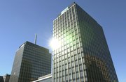 The AXA Towers in Downtown Syracuse are perhaps the best-known buildings in Syracuse, after the .