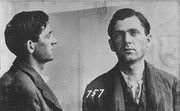 Police booking photograph (mug shot) of Leon Czolgosz.