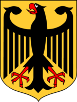 The Federal Eagle (Bundesadler) is the coat of arms of the Federal Republic of Germany