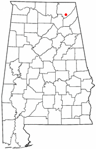 Location of Section, Alabama