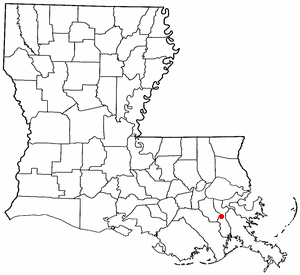 Location of Barataria, Louisiana