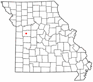 Location of Centerview, Missouri