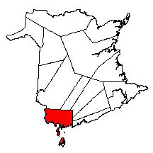 Image:Map of New Brunswick highlighting Charlotte County.png