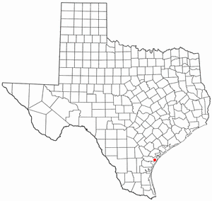 Location of Aransas Pass, Texas