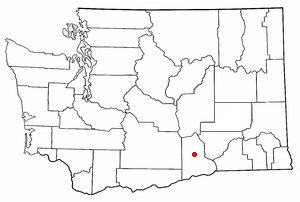 Location of Benton City, Washington