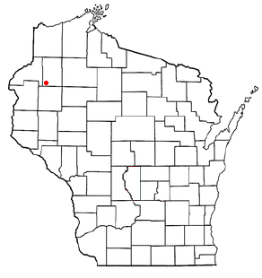 Location of Barronett, Wisconsin