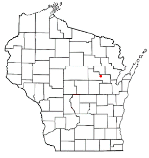 Location of Richmond, Shawano County, Wisconsin