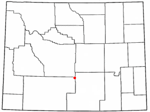 Location of Bairoil, Wyoming