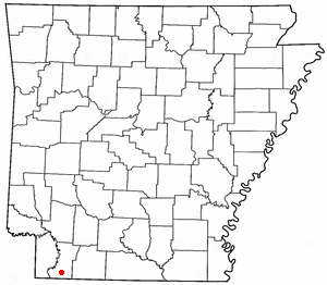 Location of Bradley, Arkansas