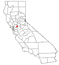 Location of Isleton, California