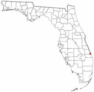 Location of Ocean Breeze Park, Florida