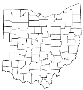 Location of Haskins, Ohio