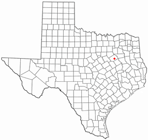 Location of Angus, Texas