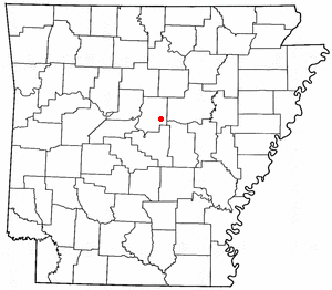 Location of Vilonia, Arkansas