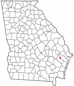 Location of Gumbranch, Georgia