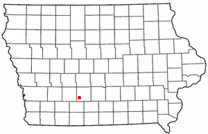 Location of Macksburg, Iowa