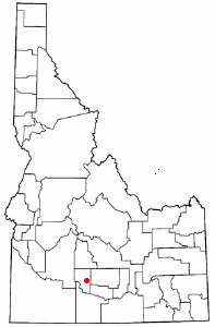 Location of Gooding, Idaho