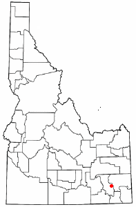Location of Lava Hot Springs, Idaho
