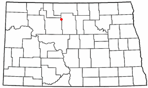 Location of Deering, North Dakota