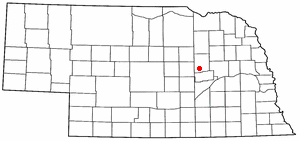 Location of Cedar Rapids, Nebraska