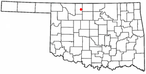 Location of Jet, Oklahoma