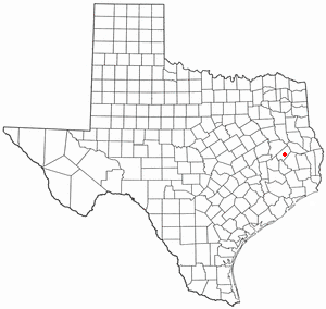 Location of Groveton, Texas