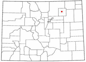 Location of Long Lane Village, Colorado