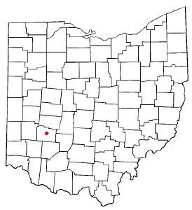 Location of Wilberforce, Ohio