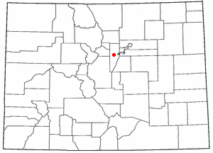 Location of Indian Hills, Colorado