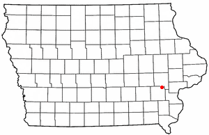 Location of Riverside, Iowa