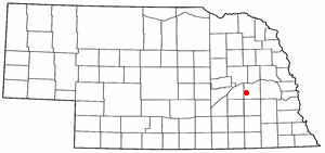 Location of Rising City, Nebraska
