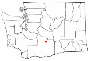 Location of Ahtanum, Washington