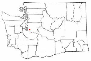 Location of Lea Hill, Washington