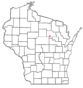 Location of Antigo, Wisconsin