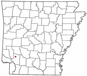 Location of Ozan, Arkansas