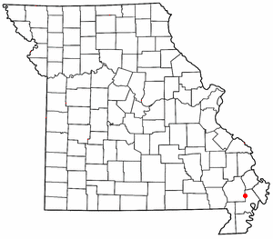 Location of Canalou, Missouri