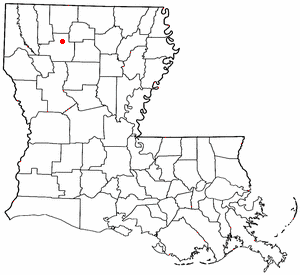 Location of Bryceland, Louisiana