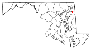 Location of Galena, Maryland