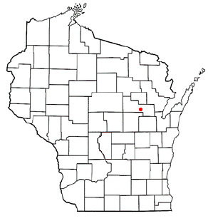 Location of Belle Plaine, Wisconsin