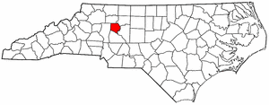Image:Map of North Carolina highlighting Davie County.png