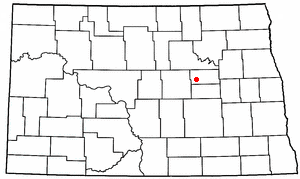 Location of New Rockford, North Dakota