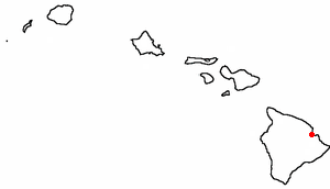 Location of Wainaku, Hawaii