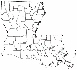 Location of Carencro, Louisiana