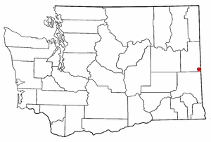 Location of Latah, Washington