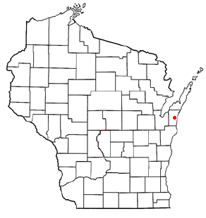 Location of West Kewaunee, Wisconsin